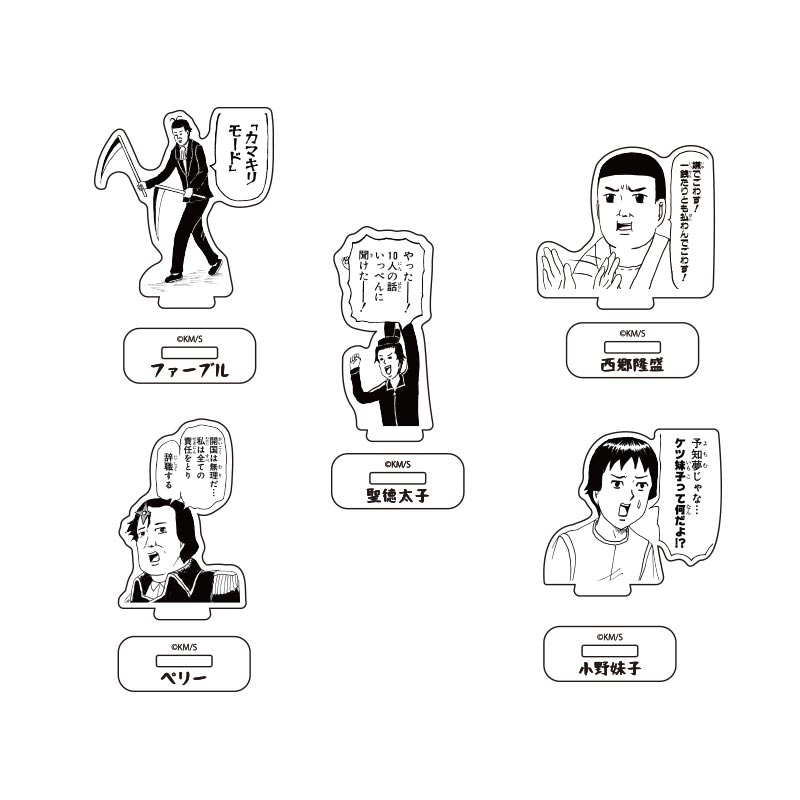 ギャグマンガ日和25周年記念展 偉人たちのミニアクリルスタンド(ブラインド10種) 写真2